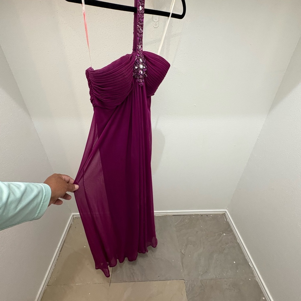 Elegant Purple Evening Dress